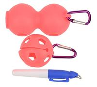 YUKOFE - Funda protectora para pelota de golf, soporte de silicona flexible, bolsa de almacenamiento con llavero, bolígrafo de dibujo