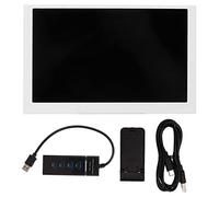 YUKOFE Mini Monitor USB Tipo C IPS Vista Completa de la computadora Accesorio para chasis ITX (Blanco)