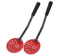 YUKOFE Pala de Pesca Pala de Pesca en Hielo Pala de Pesca Plegable Mango EVA Antideslizante Herramienta de Pesca de Invierno para Pescadores de Hielo Rojo 2 Paquetes 9,5 cm de diámetro