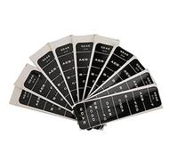 YUKOFE Pegatinas para diapasón de violín, guía de Notas amigable para Principiantes para práctica de Aprendizaje, Color Negro y Azul, Protege la Superficie del violín, Paquete de 10 (BC02 3/4 Black)