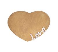 YUKOFE Piedra Conmemorativa para Mascotas en Forma de corazón, Marcador de tumbas para Mascotas Grabado Personalizado para jardín al Aire Libre, decoración de césped, Material de Resina (Sand)