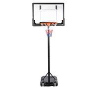 YUKOFE Soporte de aro de Baloncesto portátil, Altura Ajustable, portería de Baloncesto extraíble para niños, Adultos, Uso en Interiores y Exteriores, Base de Tablero de PVC de Nailon y