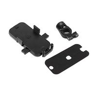 YUKOFE Soporte para teléfono de motocicleta, 5 garras, bloqueo fijo, rotación de 360 grados, soporte para manillar para motociclistas, ABS, negro, 5,35 x 2,51 pulgadas