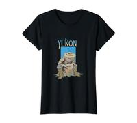 Yukon Gold Panning Prospector Klondike Miner Viejo Oeste Camiseta gráfica económica, Mujer, Negro, XS