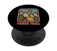 Yukon Trail Nature Vacation Backpacking Souvenir PopSockets PopGrip Adhesivo