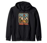 Yukon Trail Nature Vacation Backpacking Souvenir Sudadera con Capucha