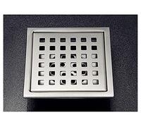 YUKORT Sumidero 304 Acero Inoxidable 11 x 11 cm Baño de azulejo Inserción Ducha Cuadrada Drenaje de Piso de baño DesagüE De Piso