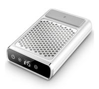 Yulado Aspirador de polvo para uñas 80 W, 4500 rpm, recargable, aspirador de uñas blanco, profesional para hogar y salón