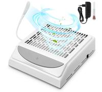 Yulado Aspirador Uñas 100W, 5000RPM Extractor De Polvo Para Uñas Profesional, Apto Para Salones De Manicura Y Hogares Aspirador Uñas Gel, Blanco Aspirador De Uñas