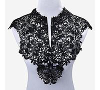 Yulakes - Collar de encaje para decoración de vestidos y manualidades, 2 unidades, delanteras + traseras, talla única