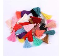 Yulakes - Lote de 100 Mini Pompones de Colores, 3,5 cm, Mini Pompones, para Manualidades, Joyas, Pendientes, Pulseras, llaveros Hechos a Mano