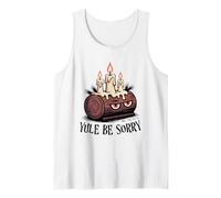 Yule Be Sorry Funny Sarcástico Anti Christmas Hater Yule Log Camiseta sin Mangas