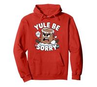 Yule Be Sorry Funny Sarcástico Anti Christmas Hater Yule Log Sudadera con Capucha