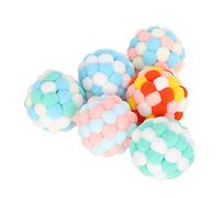 YULEESIYIP 6pcs Gato Multicolor de Mascota Suave Pelota de Pelota de Pelota de Pelota interactiva Entrenamiento Interactivo Juguete para Gatos para Gatos y Gatitos