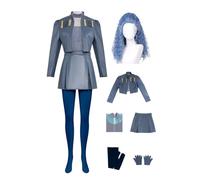 Yulefly Chloe Disfraz de cuento de hadas Cosplay para mujer, chaqueta, peluca Chloe Halloween