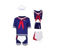 Yulefly Steve Harrington Disfraz de marinero Steve Ice Cream Costume para carnaval, Halloween, M