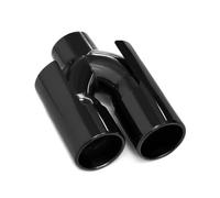 YULEGUDI Cola Escape Coche para 535i X1 X3 320i E90 E92 1 Pieza Punta De Escape De Acero Inoxidable Punta De Silenciador Universal Boquilla De Tubo De Escape(Black)