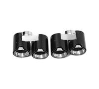 YULEGUDI Cola Escape Coche para G20 G21 330i 330d 330e Punta De Escape Doble Punta De Silenciador Cuádruple Boquilla del Sistema De Escape Tubo De Escape Tubo De Escape(Carbon Fiber B)