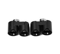 YULEGUDI Cola Escape Coche para G20 G21 330i 330d 330e Punta De Escape Doble Punta De Silenciador Cuádruple Boquilla del Sistema De Escape Tubo De Escape Tubo De Escape(Carbon Fiber F)