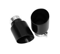 YULEGUDI Cola Escape Coche para VW para Golf 7 MK7 GTI para Golf R 1 Pieza Punta De Escape Simple De Acero Inoxidable Punta De Silenciador 63 Mm Boquilla De Tubo De Escape Universal(ID63MMOD114MM)