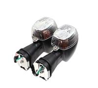 YULEGUDI Luces indicadoras Moto Compatible Con Kawasaki Para ZX6R ZX7R ZX9R ZX12R NINJA 250R 500R GPZ 500/S 1100 ZX6RR Luz Señal Giro Delantera Intermitente Motocicleta(Clear)