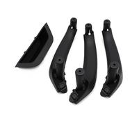 YULEGUDI Manija de Puerta Interior LHD RHD 4 Uds. Conjunto De Cubierta De Manija De Puerta Interior De Coche Reemplazo De Panel para X3 X4 F25 F26 2010-2014 2015 2016(LHD Black Set)