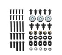 YULEGUDI Sujetador de carenado Kit Completo Tornillos Carenado Kit Tornillos Tuercas Velocidad De Acero Inoxidable para Y&amaha para YZF R6 para YZF-R6 2003 2004 2005 R6S 2006 2007 2008 2009(Black)