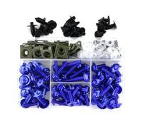 YULEGUDI Sujetador de carenado Kit De Tornillos De Carenado Tornillos Tuercas Clips De Aluminio para Hon┐da para CBR125R para CBR150R para CBR250R para CBR300R 600RR(Blue)