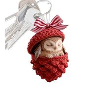 Yuletide Fauna Accent - Figure Hanger for Seasonal Styling | Flat Shimmer Acrylic Piece with Farmhouse Appeal & Easy String Suspension for Windowsills, Living Room Scenes, Restaurant