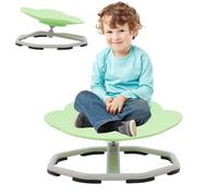 YULEYU Silla giratoria sensorial para autismo, silla giratoria para niños sensoriales, silla de juguete sensorial, entrenamiento de coordinación corporal (verde)