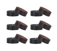 YULIAO 12 Piezas Trabilla de Cuero, Bucles de Correa Reloj de Cuero, Accesorios para Cinturones de Recambio, Cuero Cinturón Lazo Guardianes, Exterior Circunferencia Cinturón Correa Anillo Hebilla