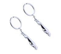 YULIAO 2Pcs Accesorios de Decoración de Llavero,Llavero Color Plata de Metal, Animal llavero de Metal, llavero, Llaveros Hombres,Bolso de Mano para Decoración del Teléfono del Coche