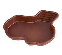 YULIAO Gran Cuenco de Baño de Tortugas, Cuenco de Agua Grande para Tortugas, Gran Cuenco de Agua de Reptil, Piscina para Reptiles Adecuado para Tortugas, Ranas Cornudas y Otros Anfibios y Reptiles(A)