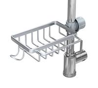 YULIAO Soporte de Esponja para Grifo, Estante de Almacenamiento de Grifo, Organizador de Fregadero de Cocina, Titular de La Esponja, Porta Esponja para Cocina, para Grifos y Barras de Ducha ( Plata)