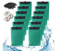 YuLiMirich 12 almohadillas de filtro de repuesto compatibles con Tetra EasyCrystal C250/300, cartuchos de filtro de repuesto para Tetra EasyCrystal, almohadillas de repuesto para cambio rápido y