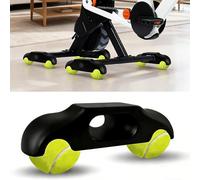 YuLiMirich Juego de 4 adaptadores de pie para entrenamiento de ruedas Wahoo Kickr Core 2, para entrenamiento de bicicletas de plataforma basculante portátil, pies de pelota de tenis, pies basculantes