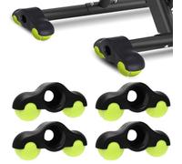 YuLiMirich Rocker Plate Feet - Juego de 4 adaptadores de pie para bicicleta con soporte para bicicleta Wahoo Kickr Core 4, con 8 pelotas de tenis