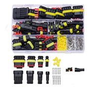 YULLING 352 Kit de conector eléctrico impermeable para coche, conector de cable de terminal de 1/2/3/4 pines para coche, motocicleta, camión, barco, scooter