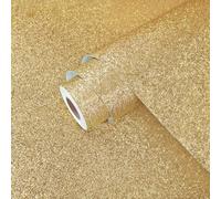 Yullpaper Papel pintado dorado para muebles y armarios, papel pintado autoadhesivo brillante, papel pintado para pared, salón, dormitorio, color champán, lámina decorativa, 40 cm x 800 cm