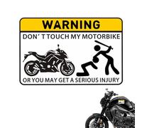 Yulokdwi Advertencia de Contacto de Motocicleta, Pegatina de Motocicleta - Llamativa Pegatina de Moto para Advertencia - Calcomanías para Parachoques Resistentes a rayones para escuelas, Parques