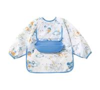 Yulokdwi Baberos Con Mangas Para Bebés, Babero Impermeable Para Comer Con Bolsillo, Para Juegos De Y Alimentación Complementaria BLW