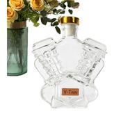 Yulokdwi Botellas De Whisky Vacías - Coleccionables de Botellas de Licor - Recipiente Coleccionable en Forma de Motor de Moto para Vitrinas Hogar Restaurantes Eventos