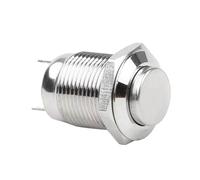 Yulokdwi Botón Pulsador | 12mm Con Reinicio Automático Multifuncional Arranque,Botón Electrónico Industrial Metálico,Para Equipo Máquina Taller Exterior Hogar Electrónica Automotriz Fábrica