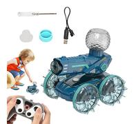 Yulokdwi Coche RC | Vehículo RC Todo Terreno y Acuático para Carreras | Control Remoto con Velocidad Ajustable, Luces LED y Lanzador de Agua para Playas, Derrapes, Jardín y Competencias en