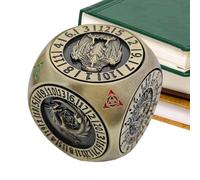 Yulokdwi Dados Giratorios | Juego De Dados Metalicos Poliedricos con Caja Magnetica,Juego para Reuniones Familiares Y De Ocio En Hogar,Entretenimiento para Competencias Y Fiestas