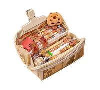 Yulokdwi Estuche para Lapices Niño, Lindo Estuche De Capibara, Estuche De Múltiples Capas, Estuche De Apertura Amplia, Lindo Estuche Transparente De Múltiples Capas con Pegatinas para Niños