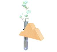 Yulokdwi Florero para Coche,Soporte para Florero en Rejilla de Aire Acondicionado - Decoración de Perfume Hidropónico de Madera para Hombre Mujer Auto Furgoneta Autocaravana Hogar