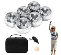 Yulokdwi Juego de Bolas para Boules - Kit de Juego de Juguete Divertido con Bolsa de Transporte,Bolas De Acero Para Exteriores - para Actividades Familiares de Patio Trasero, Vacaciones, Al Aire Libre