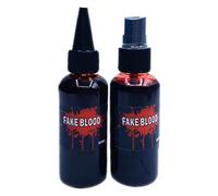 Yulokdwi Kit De Maquillaje Sangre Falsa,60ml Realista Lavable Sangre Falsa Para Cosplay | Accesorios para Cosplay Halloween Teatro Carnaval Mascarada Cortometraje Escape Room
