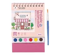 Yulokdwi Libro De Pintura Con Agua,Libro De Pintura Lavable Con Pincel Incluido - Cuaderno Artístico Educativo Para Niños Adultos Principiantes Manualidades Viaje